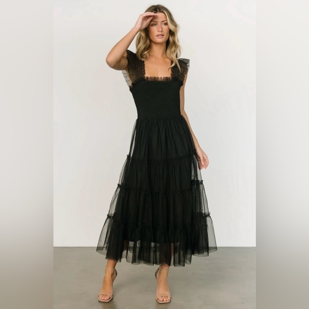 Baltic Born Black Midi Dress